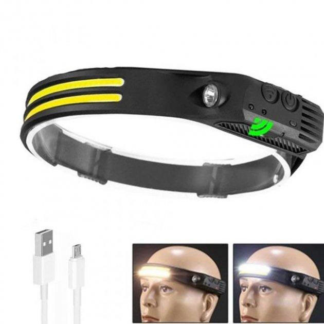 Ліхтар на голову для туристів, Налобний світлодіодний ліхтар для нічних прогулянок LA-62 Львів - фото 5