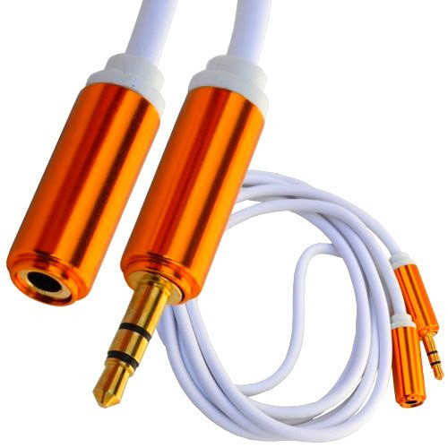 Шнур аудио- видео штекер 3,5стерео - гнездо 3,5стерео, металл, диам.-4мм, 1,5м Полтава - изображение 1