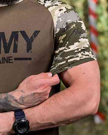 Футболка Army вставки піксель ПП7681 Київ