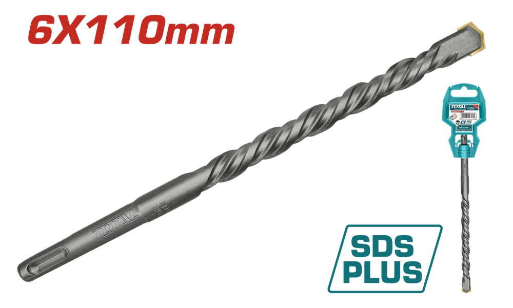Бур TOTAL TAC310601 SDS plus 6x110мм (7090234) Київ - фото 1