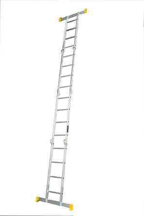 MASTERTOOL Драбина алюмінієва MASTERTOOL шарнірна 4х4 ступенів h=5500 мм max 150 кг 79-1604 Коломия