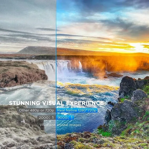 Портативний міні-проектор Bomaker GC355 HD LED 6500 Лм Wi-Fi с динамиками для домашнього кінотеатру 1080P Full HD Дніпро - фото 8