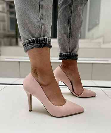 Seastar Туфлі жіночі SEASTAR пудра еко-замш висота каблука 9.5 см 37р. (2536) Коломыя