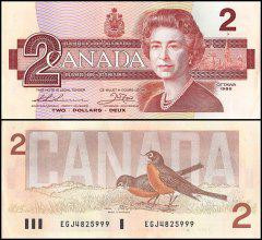 Канада / Canada 2 Dollars 1986 Pick 94b UNC Полтава - фото 1