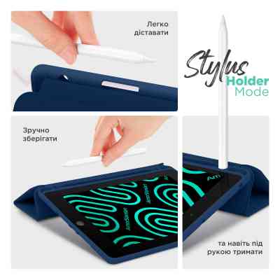 Чохол до планшета Armorstandart Smart Fold Pen Apple iPad Air 11 (2024) Dark Blue (ARM78117) Вінниця