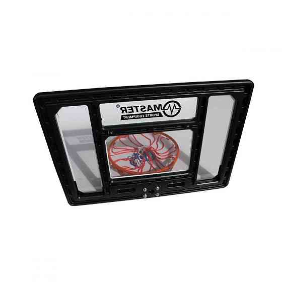 Щит баскетбольний MASTER MASSPSB-37, 80 x 58 см, чоро-білий Київ