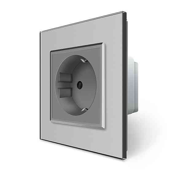 LIVOLO Розумна розетка ZigBee з заземленням Livolo сірий (VL-FCTC16AZ-2IP) Коломия