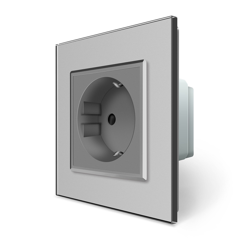 LIVOLO Розумна розетка ZigBee з заземленням Livolo сірий (VL-FCTC16AZ-2IP) Коломия - фото 4