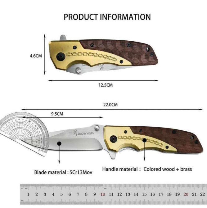 Нож складной Browning A150-2 Днепр - изображение 2
