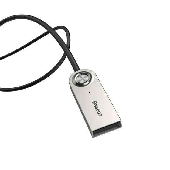 Аудіо Bluetooth 5.0 приймач Baseus BA01 Wireless Bluetooth Transmitter з USB і 3.5мм AUX роз'ємами (Чорний) Николаев
