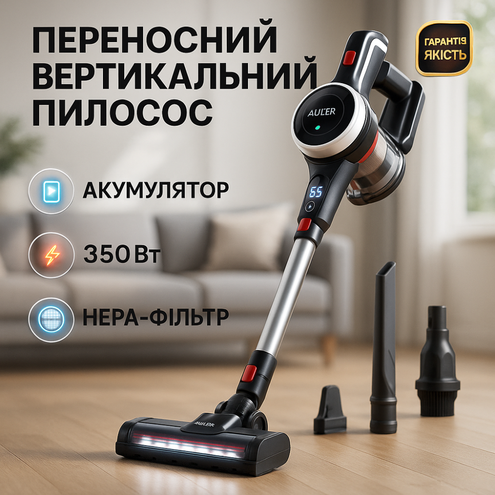 Вертикальный циклонный пылесос Adler, Удобный ручной пылесос без мешка Вертикальный щеточный ME-36 Львов - изображение 3