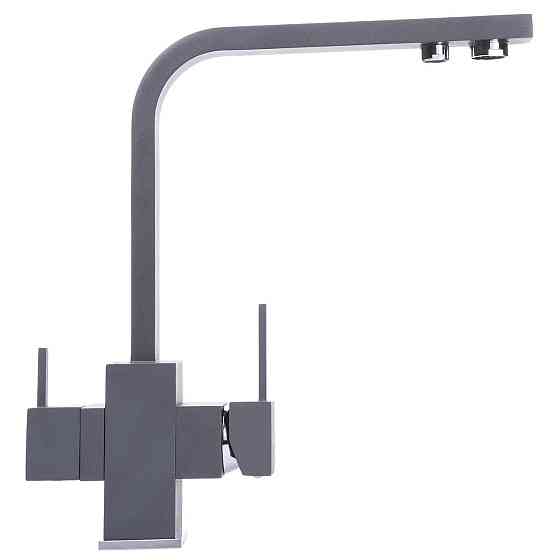 Смеситель для кухни под осмос Globus Lux LAZER GLLR-0111-3-TITANIUM Киев