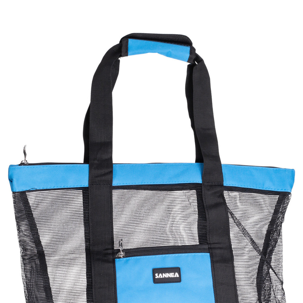 Пляжна сумка холодильник, термосумка на 2 відділення для природи та пікніка 47×15×48 (см) Блакитний HP-14-25BL Київ - фото 3