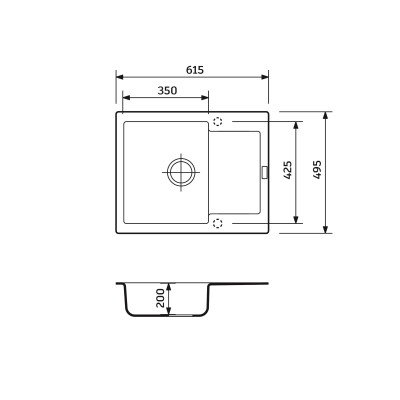 Мойка кухонная Adamant Minimal сірий + змішувач + дозатор (1824296902304) Винница - изображение 7