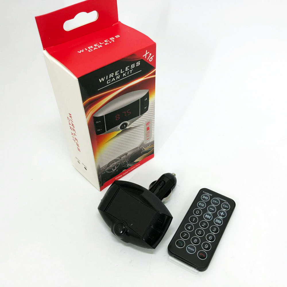 Передавач для музики в машину X16 FM, Бездротовий передавач для музики в автомобіль, Fm ED-747 модулятор usb Київ - фото 8