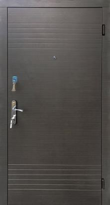 Форт-М Двері квартирні модель ДУЕТ, комплектація "Економ" колір Венге сірий горизонт Київ - фото 1