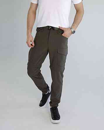 Повсякденні штани-шорти чоловічі хакі. Штани-карго для чоловіків хакі Pobedov Transformer 2.0 Київ