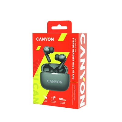 Наушники Canyon TWS-10 OnGo ANC ENC Graphite (CNS-TWS10B) Винница - изображение 12
