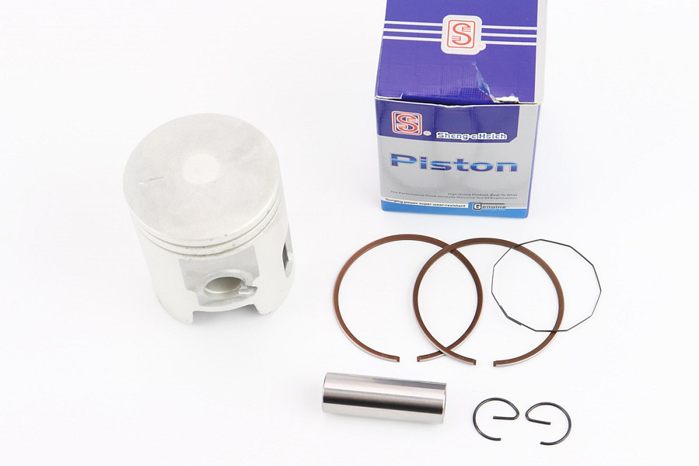 Поршень к-кт Yamaha BWS100 52мм STD (палець 14мм) синя коробка Киев - изображение 1