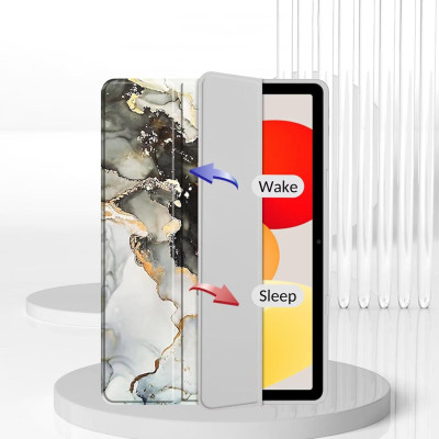 Чехол для планшета BeCover Soft Edge TPU Xiaomi Redmi Pad SE 8.7" Gray Marble (712575) Винница - изображение 4