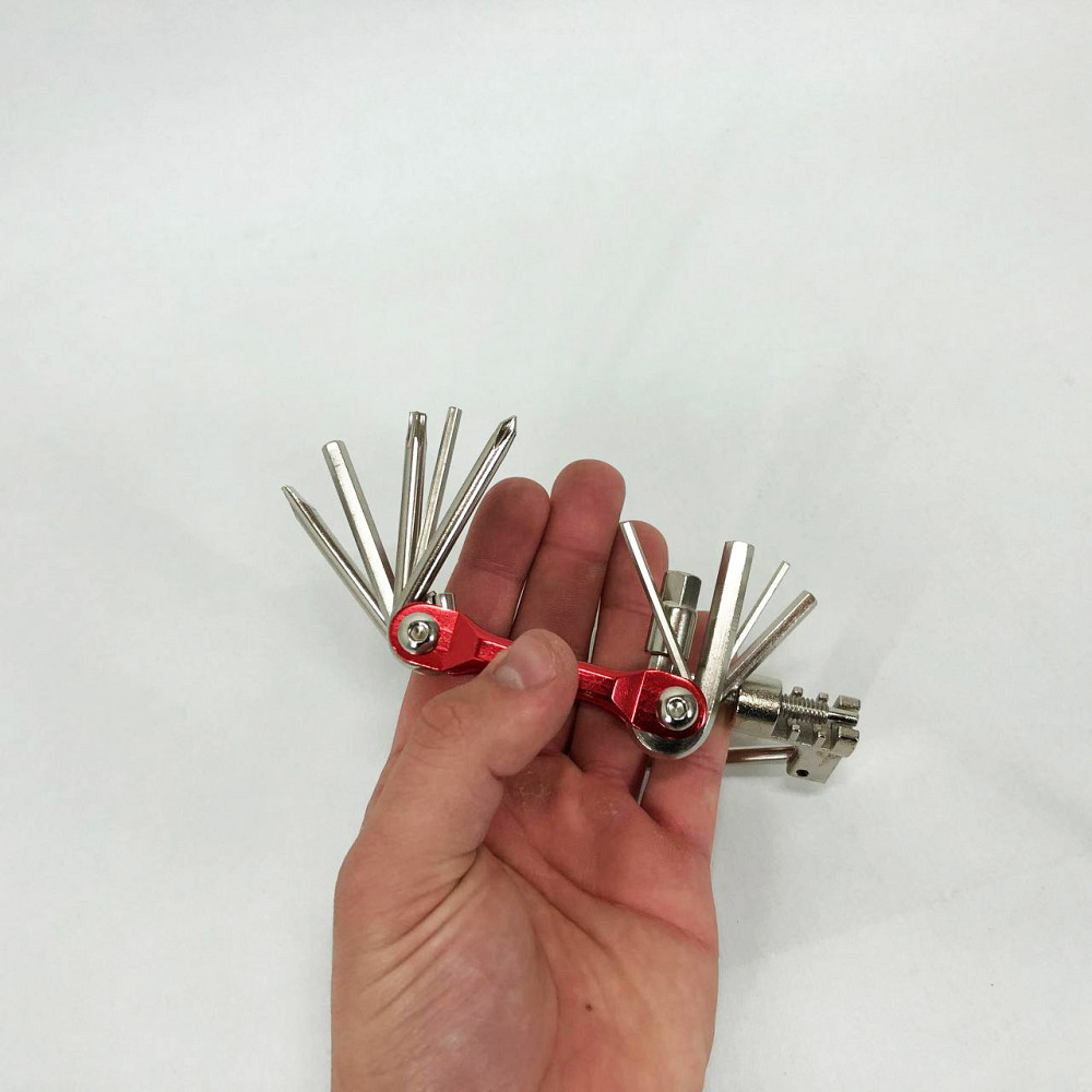 Многофункциональный велосипедный ключ BG-2121 Мультитул JV-730 11 предметов Киев - изображение 8