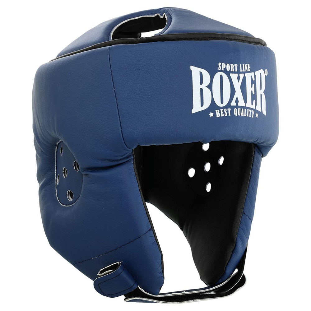 Шолом боксерський відкритий з посиленим захистом верхівки шкірозамінник BOXER 2030-N, M-XL Вишнёвое - изображение 2