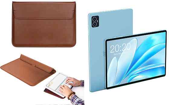 Чехол-конверт VitoCase для Teclast M50, M50 Pro, M50HD, с функцией подставки для планшета Коричневый Киев