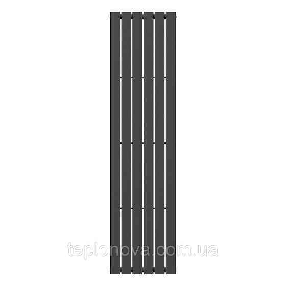 Вертикальный радиатор Largo 452х1800-6, anticor, черный муар Черновцы