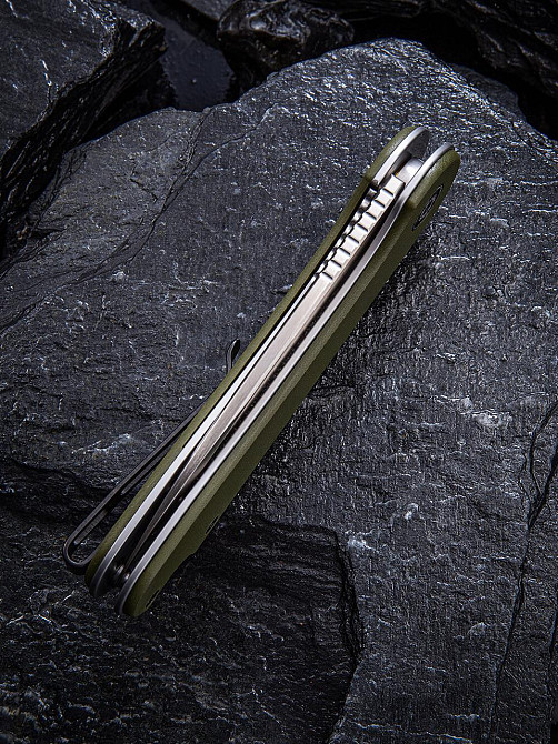 Нож складной карманный Civvi Elementum, (7.5 см) D2 / G10 оливковый Киев - изображение 7