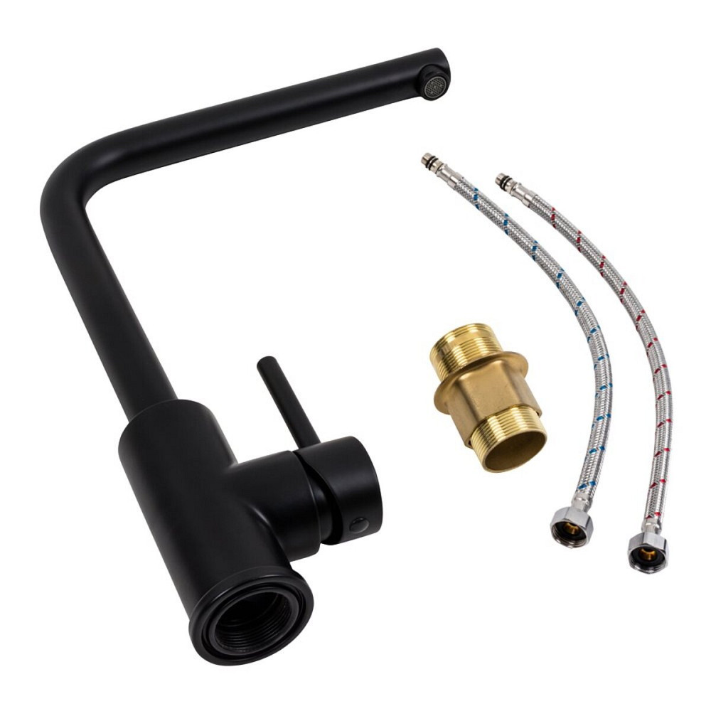 Кухонний змішувач VALESO P681 чорний Коломыя - изображение 3