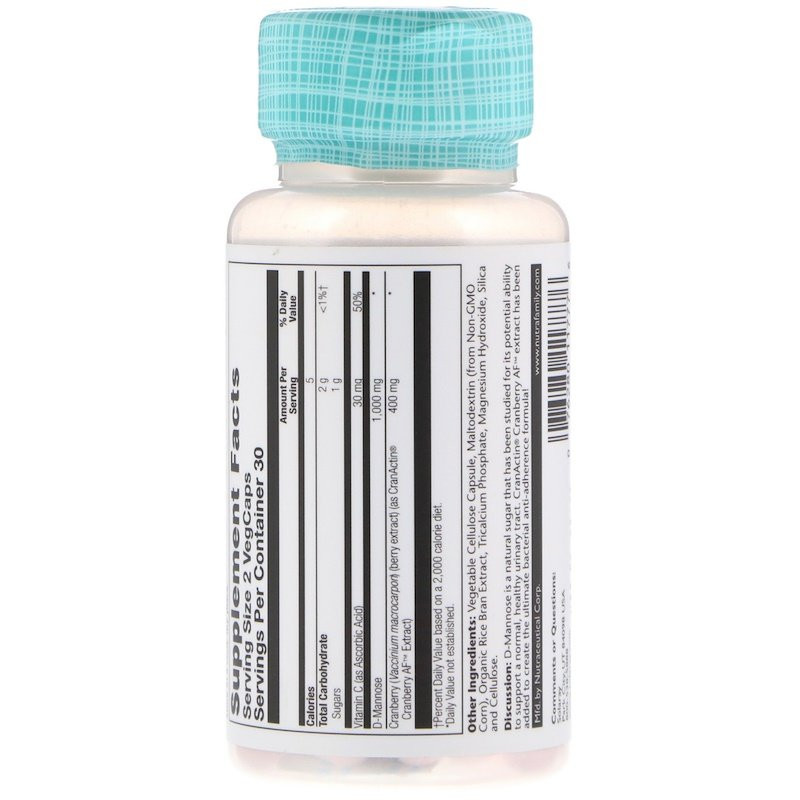 D-манноза з екстрактом журавлини (D-mannose with CranActin) 60 капсул Київ - фото 2