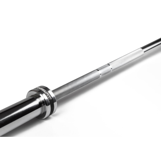 Гриф для штанги олімпійський Качай Залізо на підшипниках прямий 220 см 50мм хром Київ