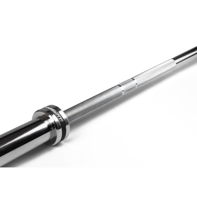 Гриф для штанги олімпійський Качай Залізо на підшипниках прямий 220 см 50мм хром Київ - фото 4