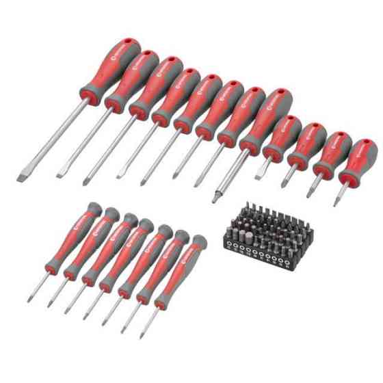 Набор отверток с комплектом насадок, 70 ед. INTERTOOL VT-3370 Киев