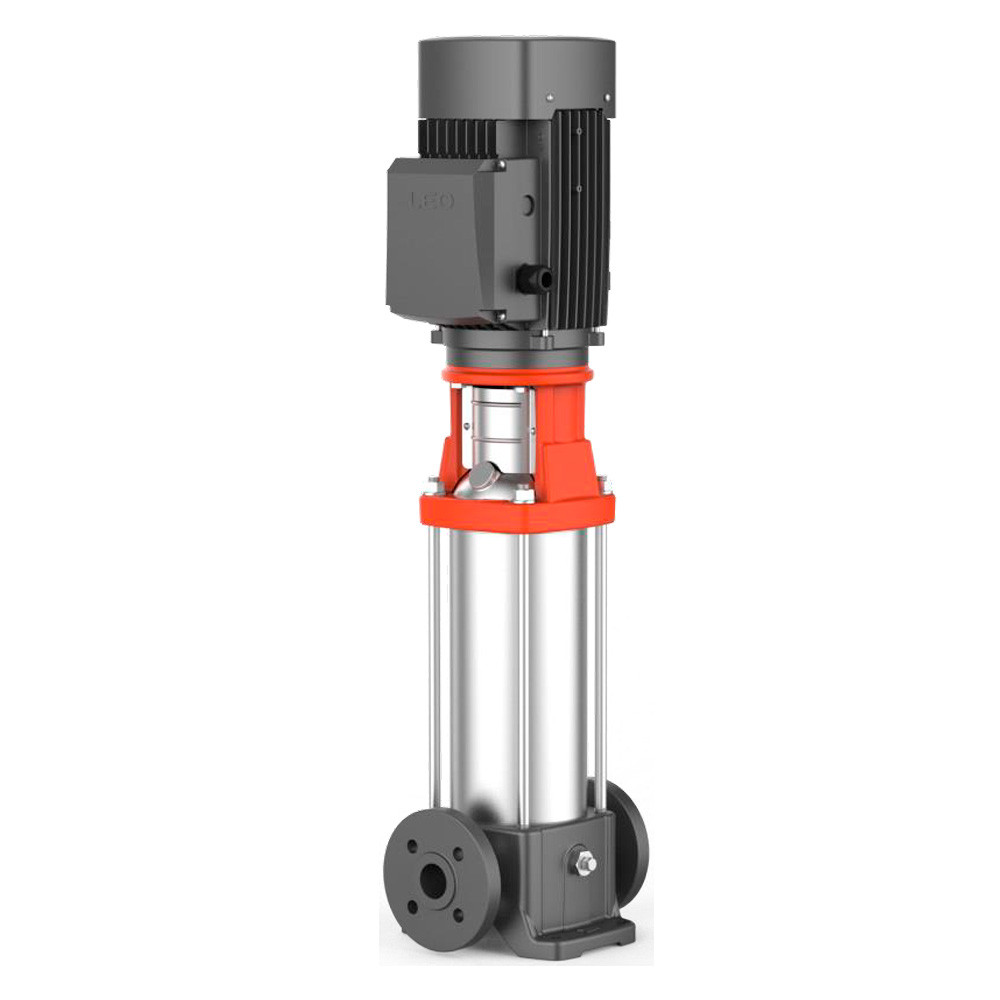 LEO Насос центробежный многоступенчатый вертикальный 380В 4кВт H 211(177)м Q 133(67)л/мин нерж Коломыя - изображение 1