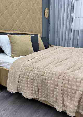 Плед-покривало Кубик 200х220 см (+-10см) Бежевий (87-232) Київ