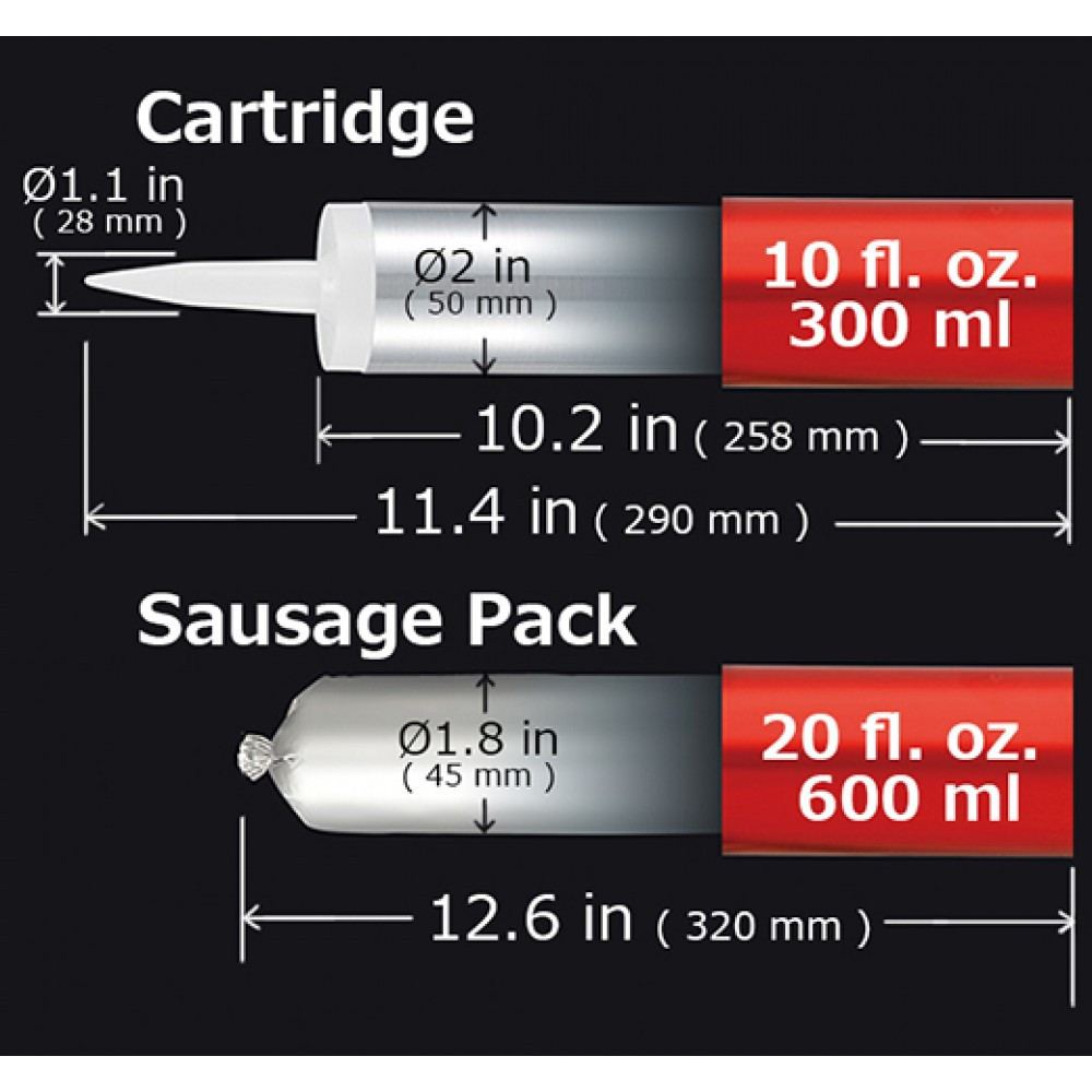 Пистолет строительный для герметика, силикона, вязких смесей в тубе 600мл TAJIMA CONVOY 2WAY CNV-FSP600 Одесса - изображение 4