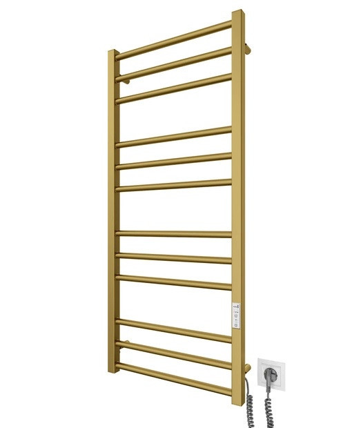 Електрична рушникосушка Mario Преміум Класік -I 1100x500/80 TR К золото сатин Київ - фото 1