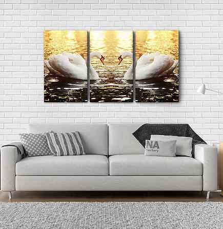 Модульна картина Природа Лебеді Аrt-121_3А Київ