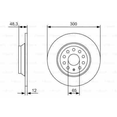 Гальмівний диск Bosch 0 986 479 A84 Вінниця