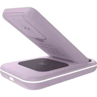 Зарядний пристрій Canyon WS-304 Foldable 3in1 Wireless charger Iced Pink (CNS-WCS304IP) Вінниця