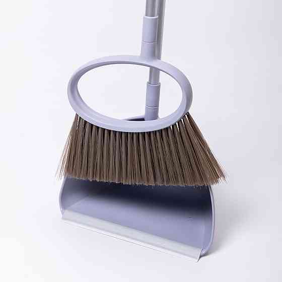 Набір віник і совок на довгій ручці для підлоги 25×25×95 (см) Фіолетовий HP-45-1V Київ