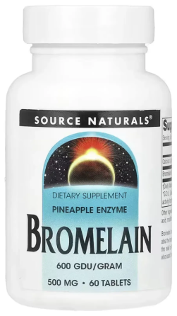 Бромелайн для травлення Source Naturals Bromelain 60 таб Київ