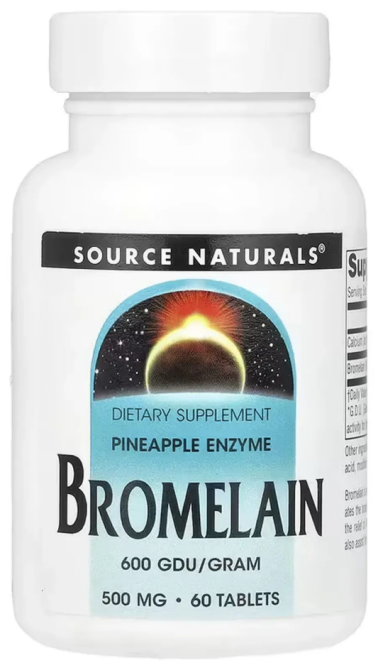 Бромелайн для травлення Source Naturals Bromelain 60 таб Київ - фото 1