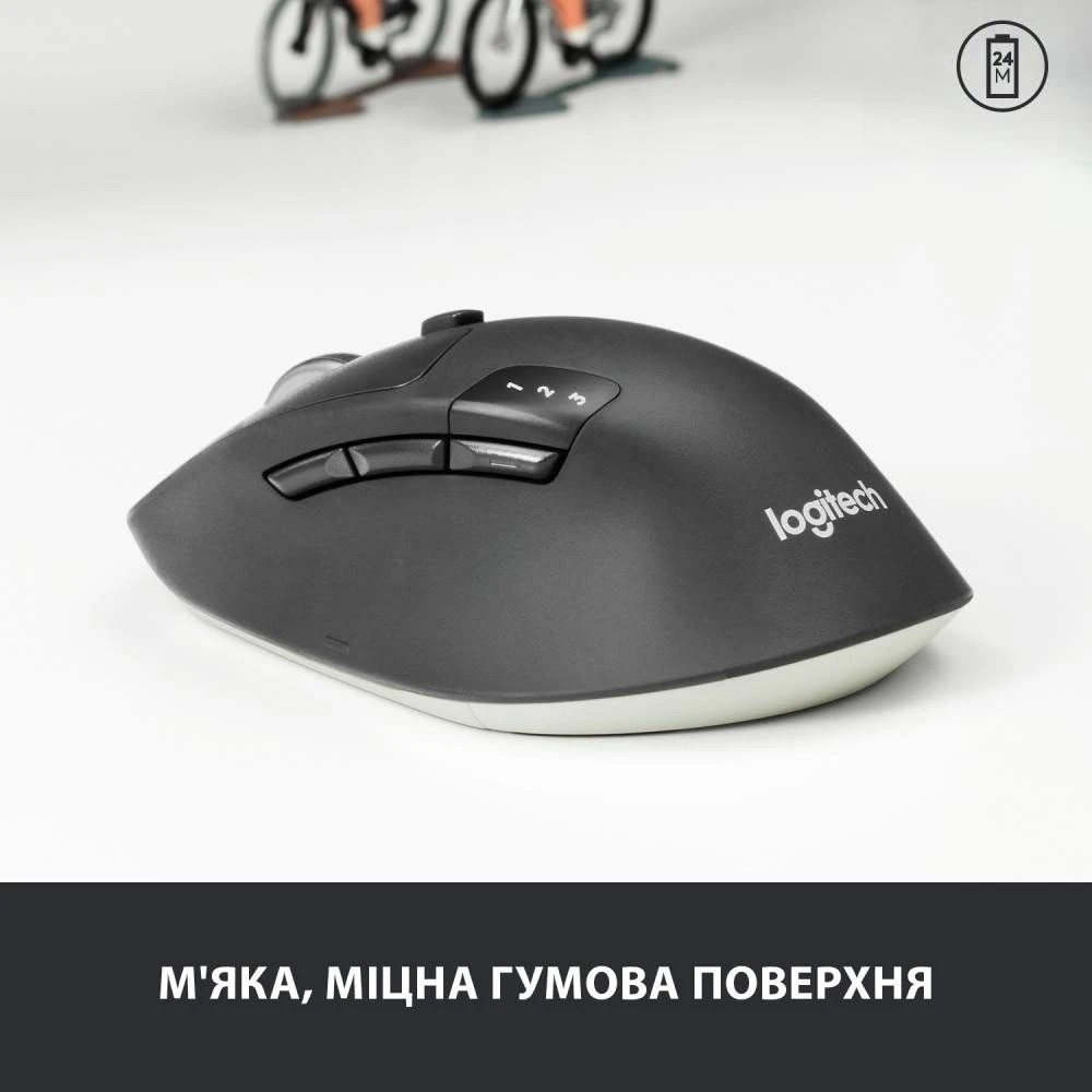 Миша бездротова Logitech M720 Triathlon Black (910-004791) Чорний Харьков - изображение 14