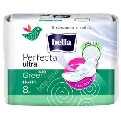 Гигиенические прокладки Bella Perfecta Green Maxi Drai Ultra 8 шт. (5900516306076) Винница