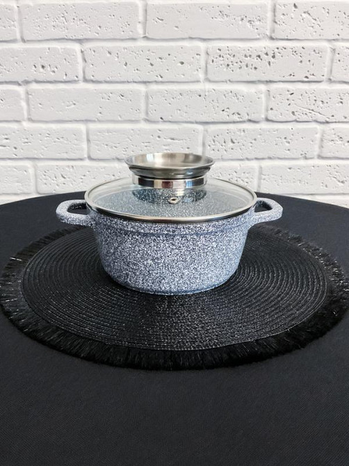 Казан UNIQUE UN-5212 1.2 л, гранитное покрытие, круглый, 16x7.5 см Одесса - изображение 3