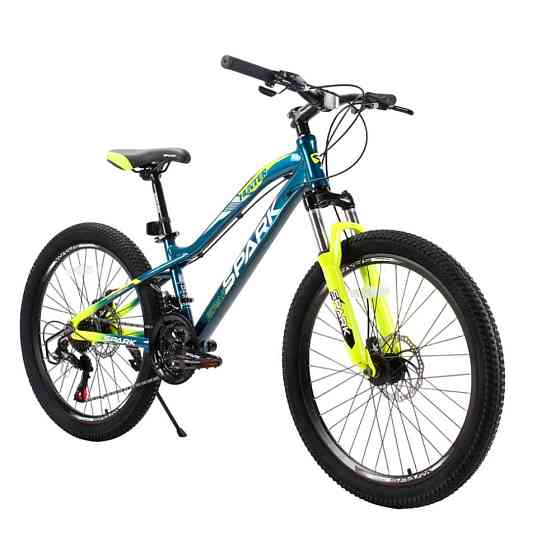 Велосипед SPARK HUNTER JR 24" (алюмінієва рама 12") темно-синій з жовтим (Безкоштовна доставка Новою Поштою) Харків