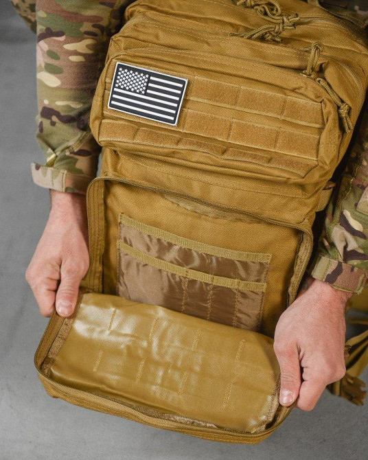 Тактичний штурмовий рюкзак-кайот USA 45 LUX 10-0!+ Одеса - фото 9