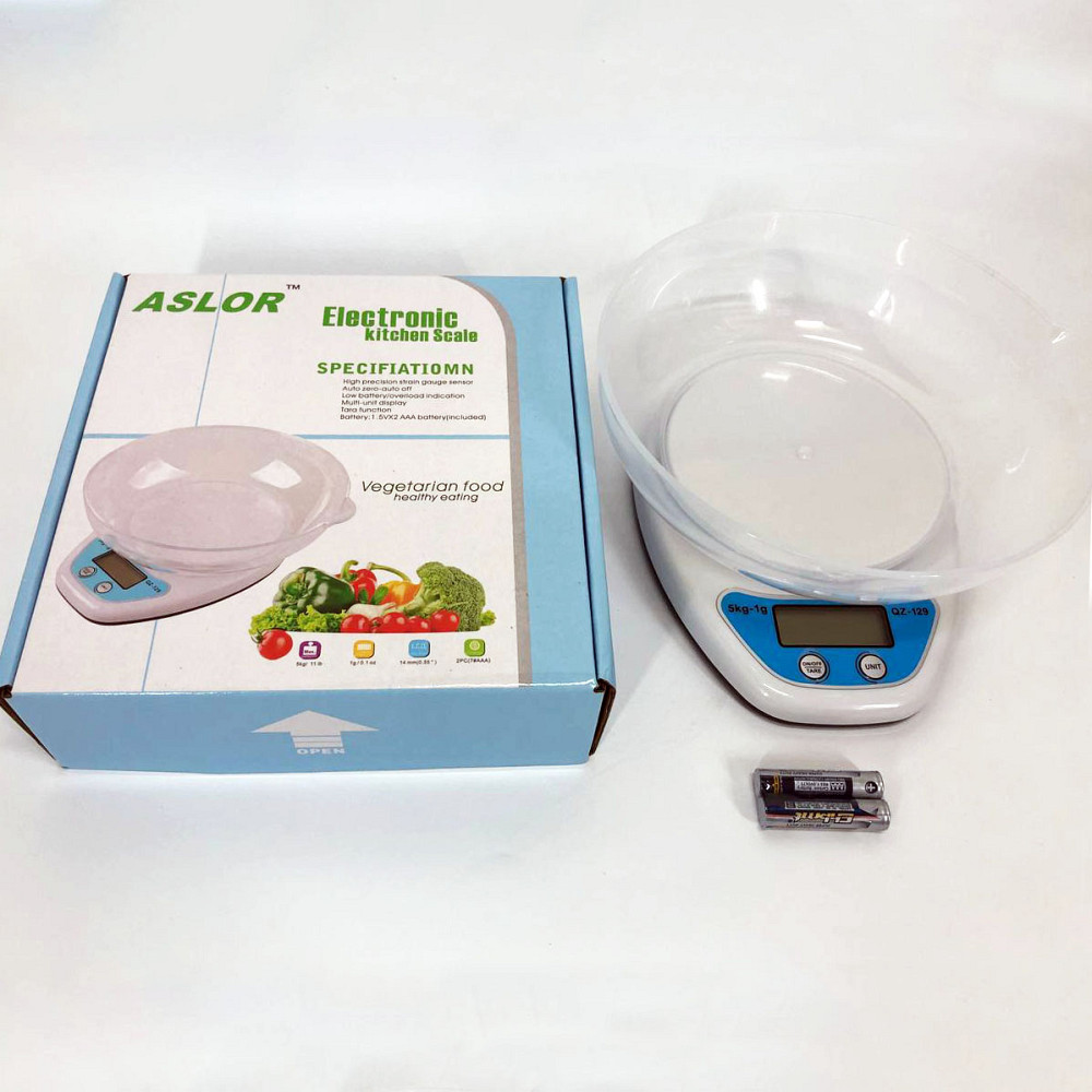 Ваги кухонні з мірною чашею QZ-129A, Ваги кухонні з LED дисплеєм чашею на батарейках LK-81 Івано-Франківськ - фото 9